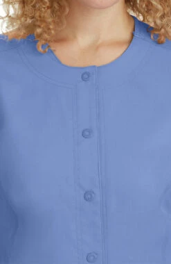 Women's Daisy Snap Warm Up Solid Scrub Jacket -Medical Clothing Store 4 hh 5063 650