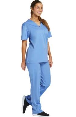 Clearance Unisex Solid Scrub Top & Tapered Scrub Pant Set -Medical Clothing Store 4 mv 9500 clearance 650
