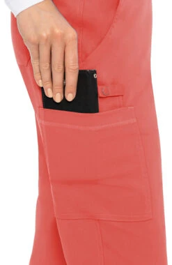 Women's Ally Logo Elastic Waistband Cargo Scrub Pant 3 Women's Ally Logo Elastic Waistband Cargo Scrub Pant -Medical Clothing Store 4 pe 7739 650