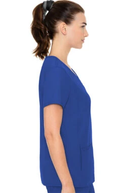 Women's V-Neck Solid Scrub Top & Cargo Jogger Scrub Pant Set -Medical Clothing Store 4 pe 7set 650