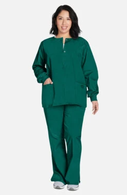 Clearance Women's Jewel Neck Warmup Solid Scrub Jacket -Medical Clothing Store 5 ck 4350 clearance 650