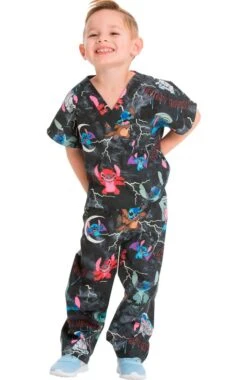 Cherokee Clearance Unisex Kids Spooky Stitch Print Scrub Set 4 Cherokee Clearance Unisex Kids Spooky Stitch Print Scrub Set -Medical Clothing Store 5 ck 6620c printclearance 650