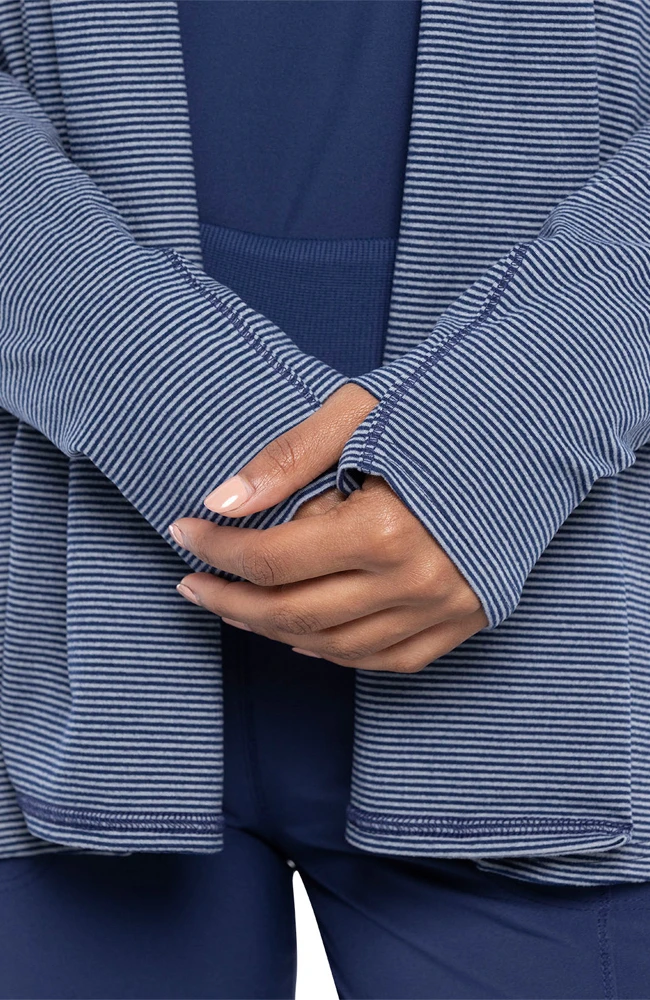 Clearance Women's Open-Front Stripe Print Scrub Jacket Cherokee Clearance Women's Open-Front Stripe Print Scrub Jacket -Medical Clothing Store 5 ck ck327 clearance 650