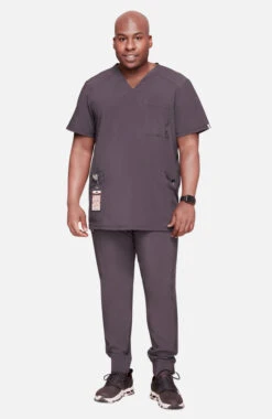 Cherokee Men's V-Neck Solid Scrub Top 4 Cherokee Men's V-Neck Solid Scrub Top -Medical Clothing Store 5 ck ck900a 650