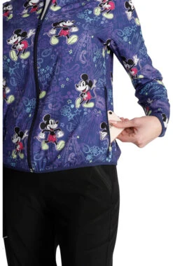 Cherokee Women's Packable Bandana Land Print Scrub Jacket -Medical Clothing Store 5 ck tf320 print 650