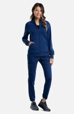 Women's Knit Solid Scrub Jacket 4 Women's Knit Solid Scrub Jacket -Medical Clothing Store 5 ck ww371 650