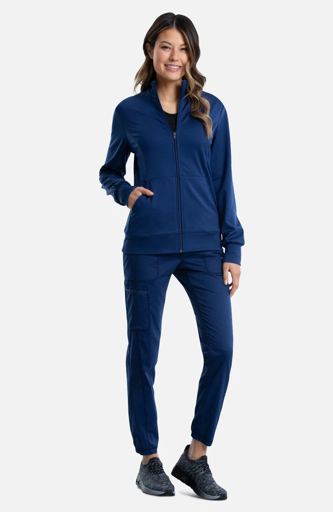 Women's Knit Solid Scrub Jacket Women's Knit Solid Scrub Jacket -Medical Clothing Store 5 ck ww371 650