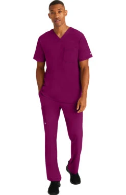 Men's Mason Solid Scrub Top -Medical Clothing Store 5 hh 2591 650