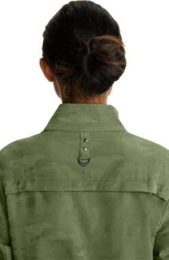 Women's Zip Front Destini Camo Scrub Jacket 4 Women's Zip Front Destini Camo Scrub Jacket -Medical Clothing Store 5 hh 5030 650