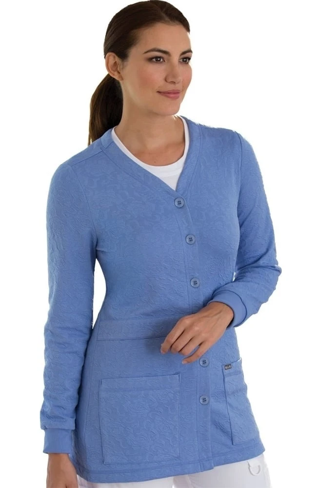 Clearance Women's Claire Button Front Solid Cardigan Scrub Jacket Clearance Women's Claire Button Front Solid Cardigan Scrub Jacket -Medical Clothing Store 5 ko 440 clearance 650