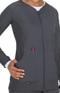 Women's Clarity Zip Front Solid Scrub Jacket 4 Women's Clarity Zip Front Solid Scrub Jacket -Medical Clothing Store 5 ko 445 650
