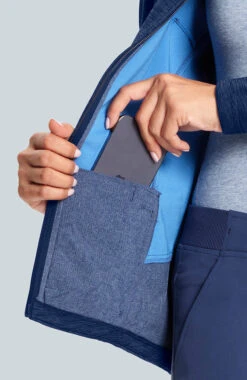 Women's Ionic Heathered Solid Scrub Jacket -Medical Clothing Store 5 md sj11709 650