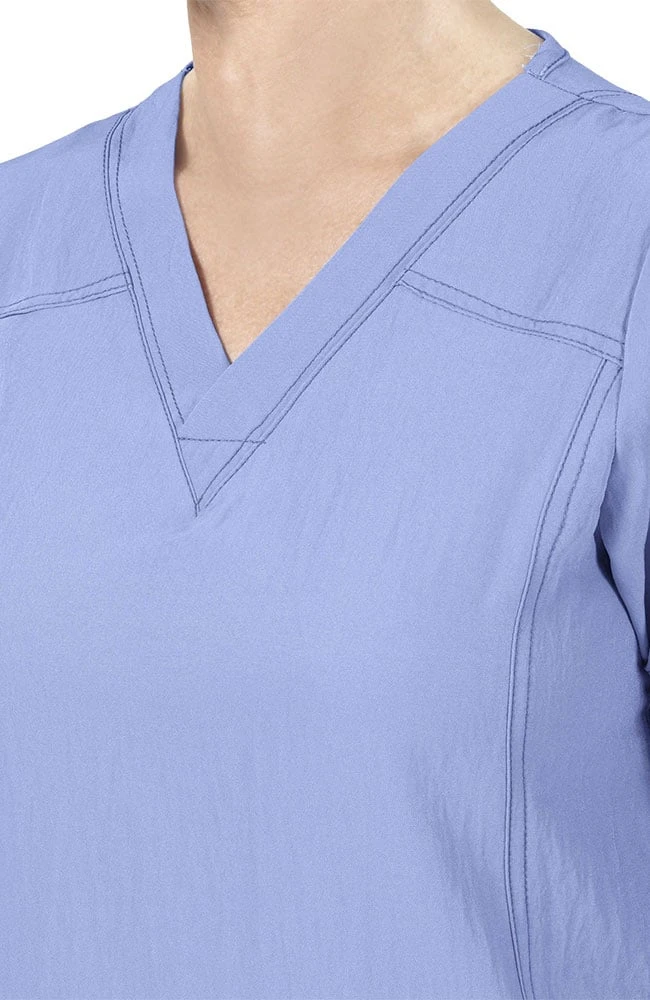 Clearance Women's Sporty V-Neck Solid Scrub Top Clearance Women's Sporty V-Neck Solid Scrub Top -Medical Clothing Store 5 wk 6214 clearance 650