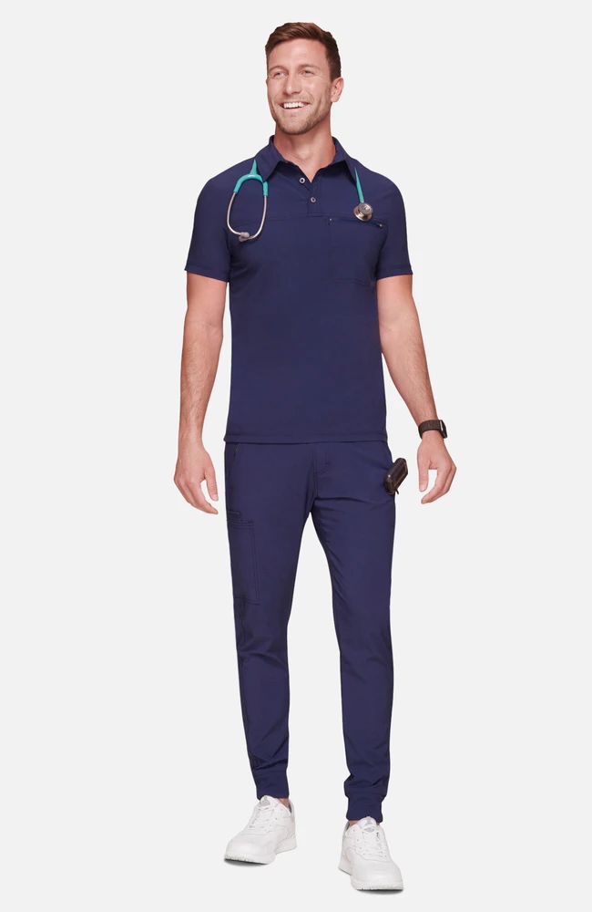 Men's Zip Polo Shirt Cherokee Men's Zip Polo Shirt -Medical Clothing Store 6 ck ck825a 650