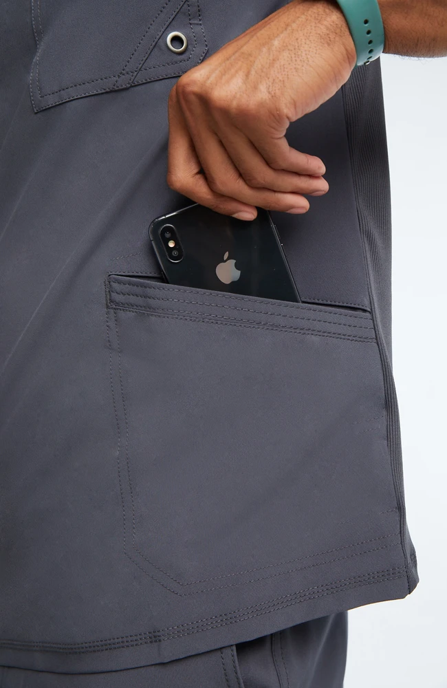 Men's V-Neck Solid Scrub Top Cherokee Men's V-Neck Solid Scrub Top -Medical Clothing Store 6 ck ck900a 650