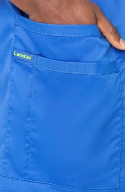 Men's Knit Collar Snap Front Solid Scrub Jacket -Medical Clothing Store 6 ln 3170 650