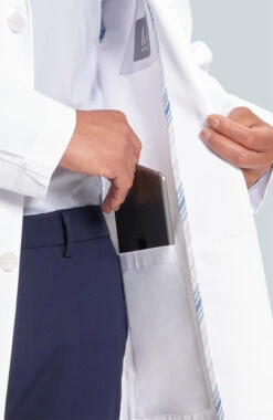 Men's M3 Laennec Classic Fit 40" Lab Coat -Medical Clothing Store 6 md lmm3lc 650