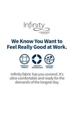 Cherokee Women's Mock Wrap Scrub Top & Straight Leg Scrub Pant Set -Medical Clothing Store 7 ck 15seta 650