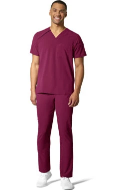 Men's Angled Solid Scrub Top -Medical Clothing Store 8 wk 6034 650
